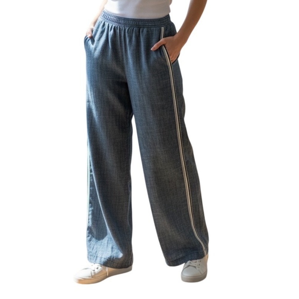 Trina Turk Wide Leg Side Stripe Pants XS